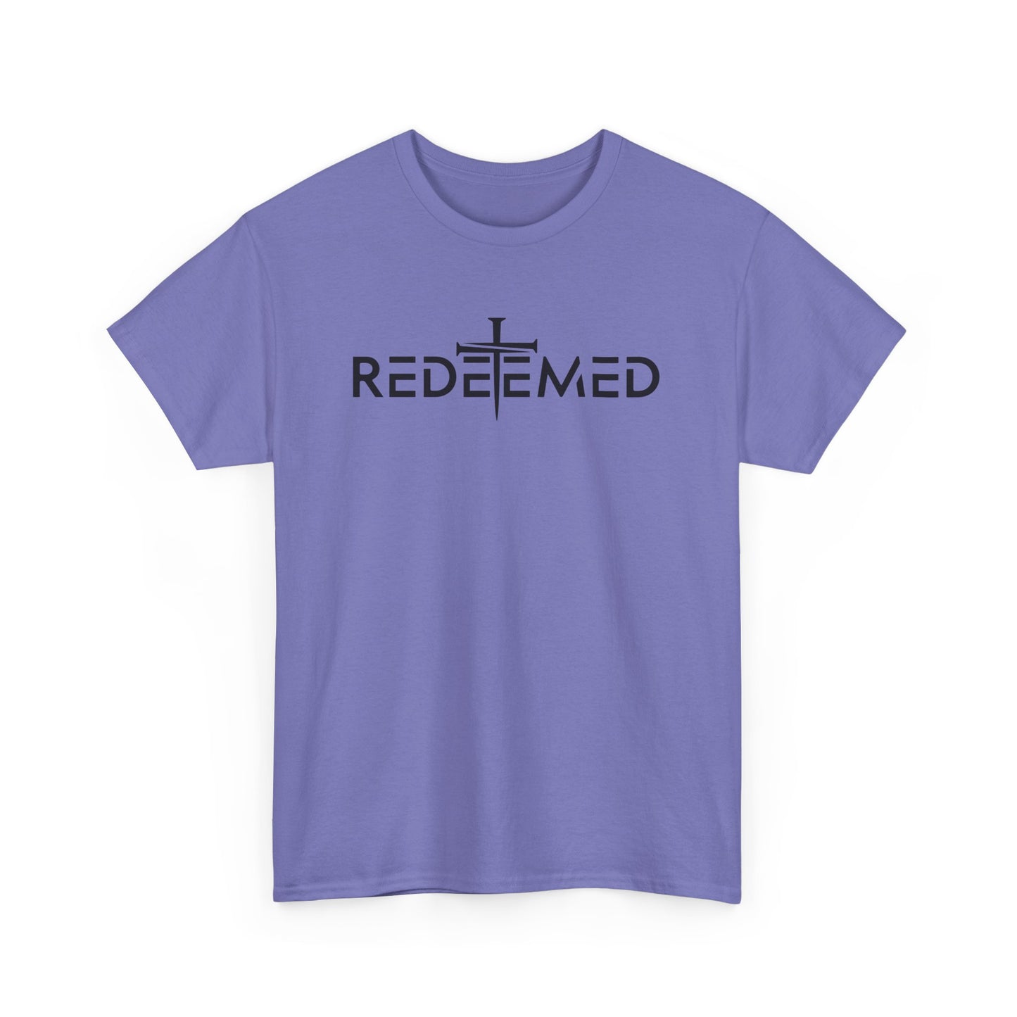 Unisex Heavy Cotton Tee - Redeemed Graphic Tee for Faith & Spirituality