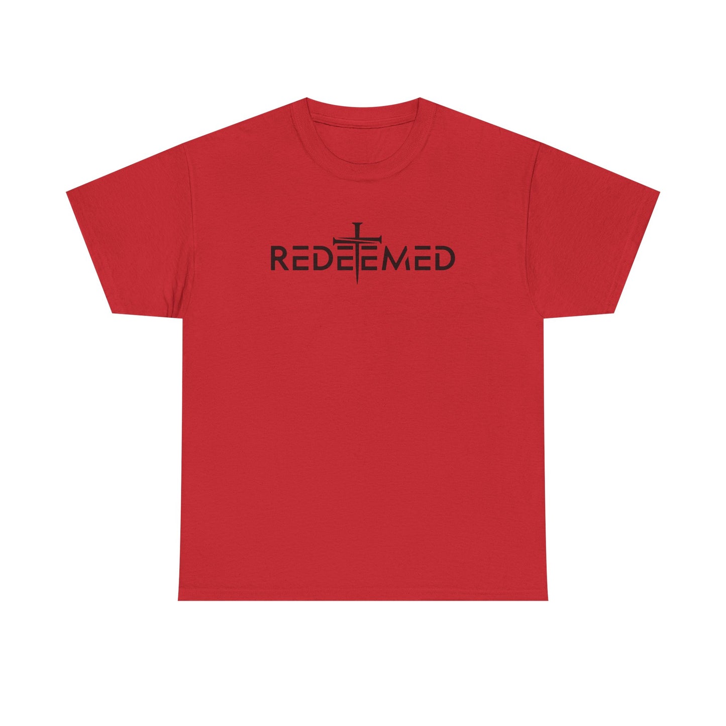 Unisex Heavy Cotton Tee - Redeemed Graphic Tee for Faith & Spirituality
