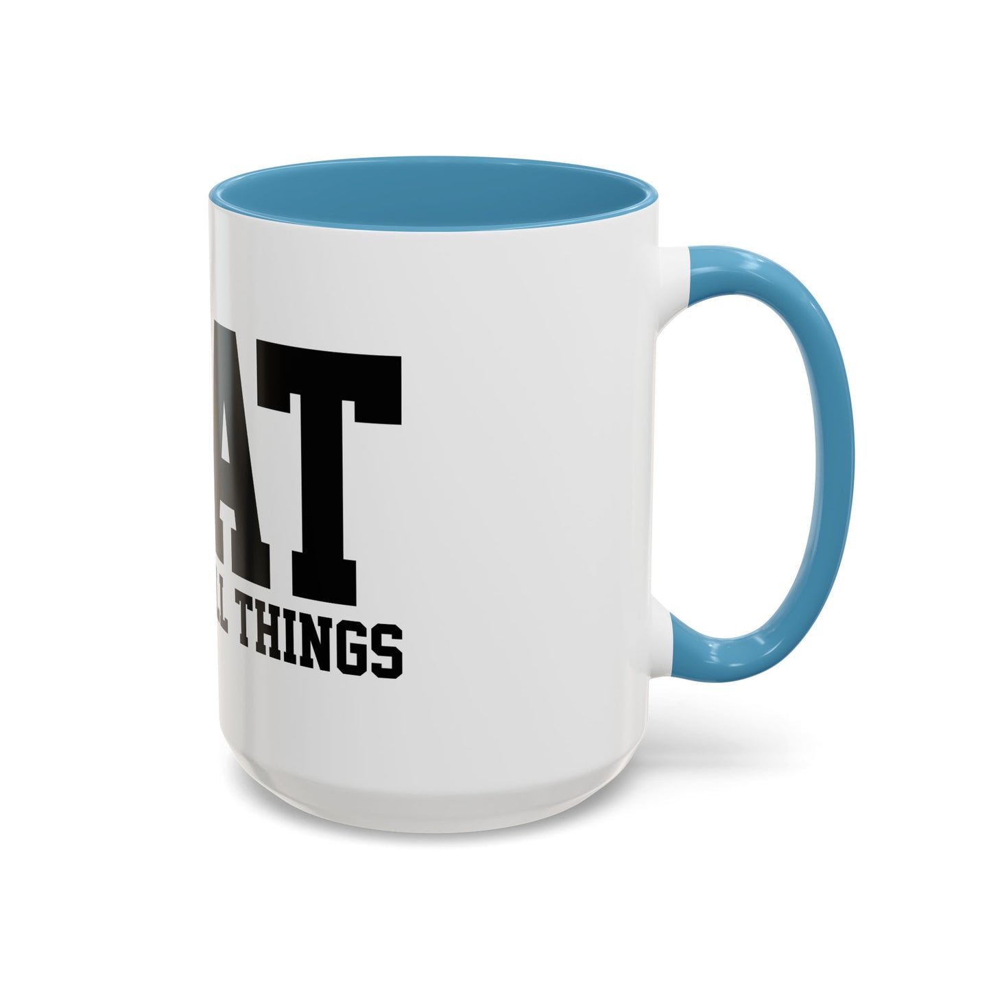 God Over All Things - GOAT Coffee Mug - Modern Black Text Design | Ideal Gift for Coffee Lovers