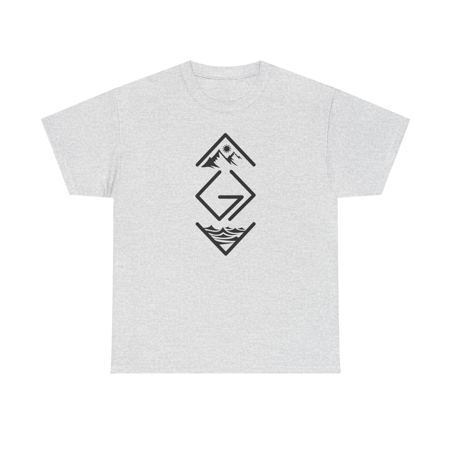 Inspirational Unisex Heavy Cotton Tee - 'God is Greater Than the Highs and Lows'