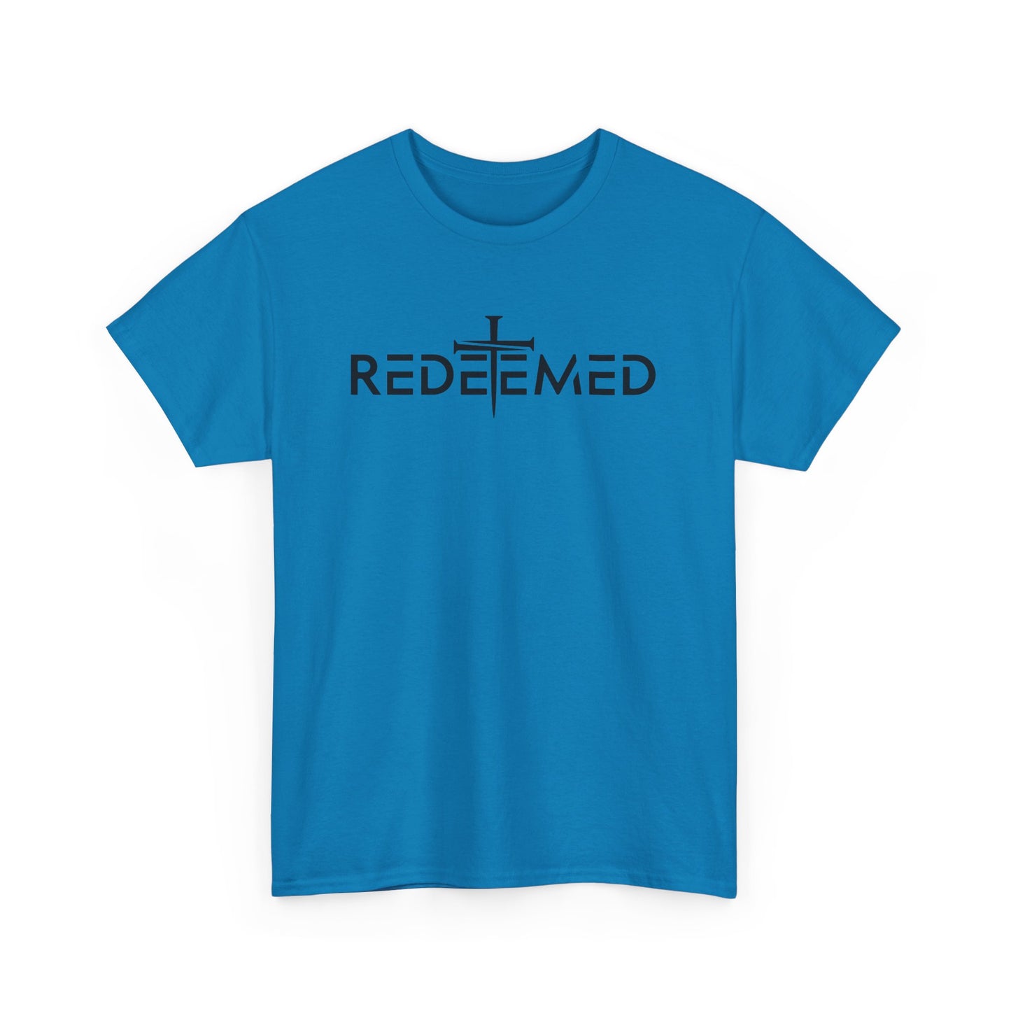 Unisex Heavy Cotton Tee - Redeemed Graphic Tee for Faith & Spirituality