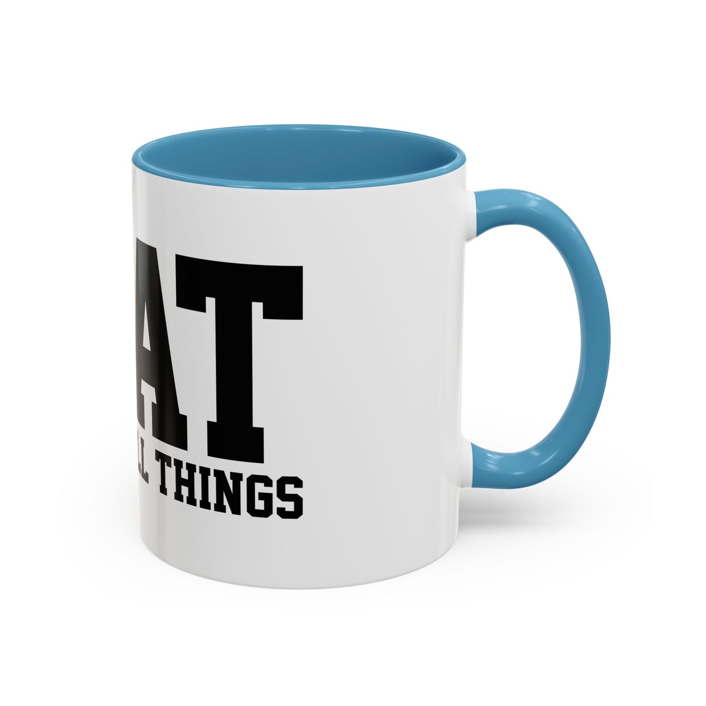 God Over All Things - GOAT Coffee Mug - Modern Black Text Design | Ideal Gift for Coffee Lovers