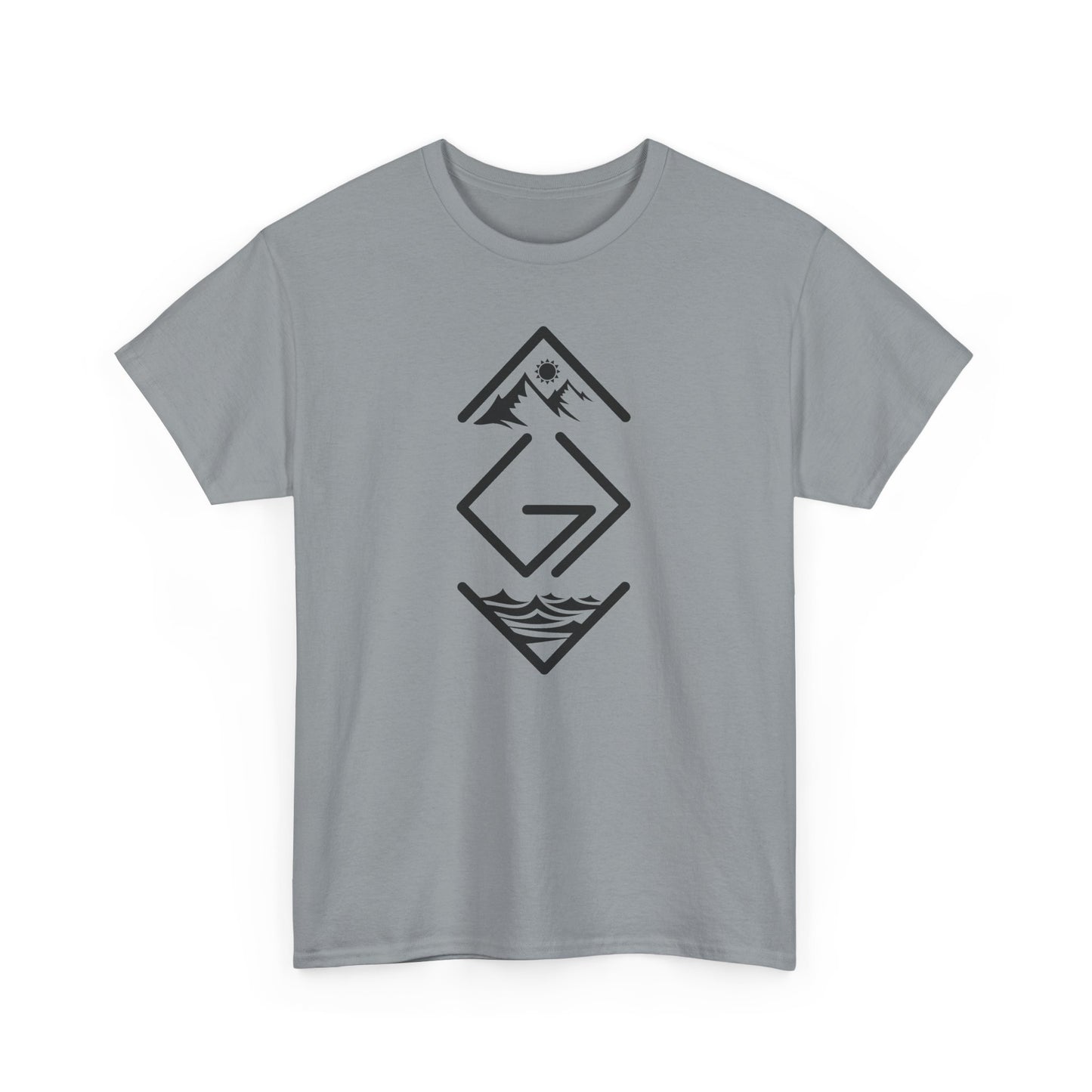 Inspirational Unisex Heavy Cotton Tee - 'God is Greater Than the Highs and Lows'