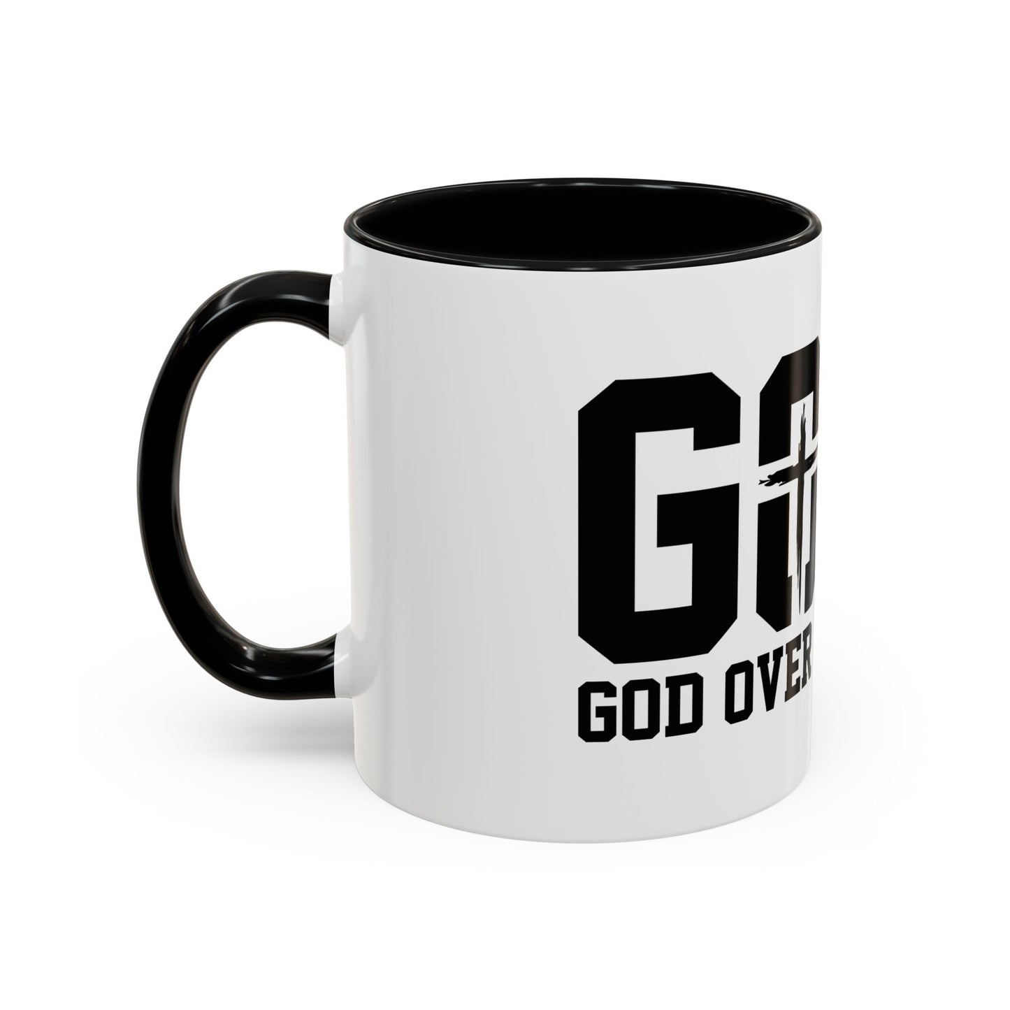 God Over All Things - GOAT Coffee Mug - Modern Black Text Design | Ideal Gift for Coffee Lovers