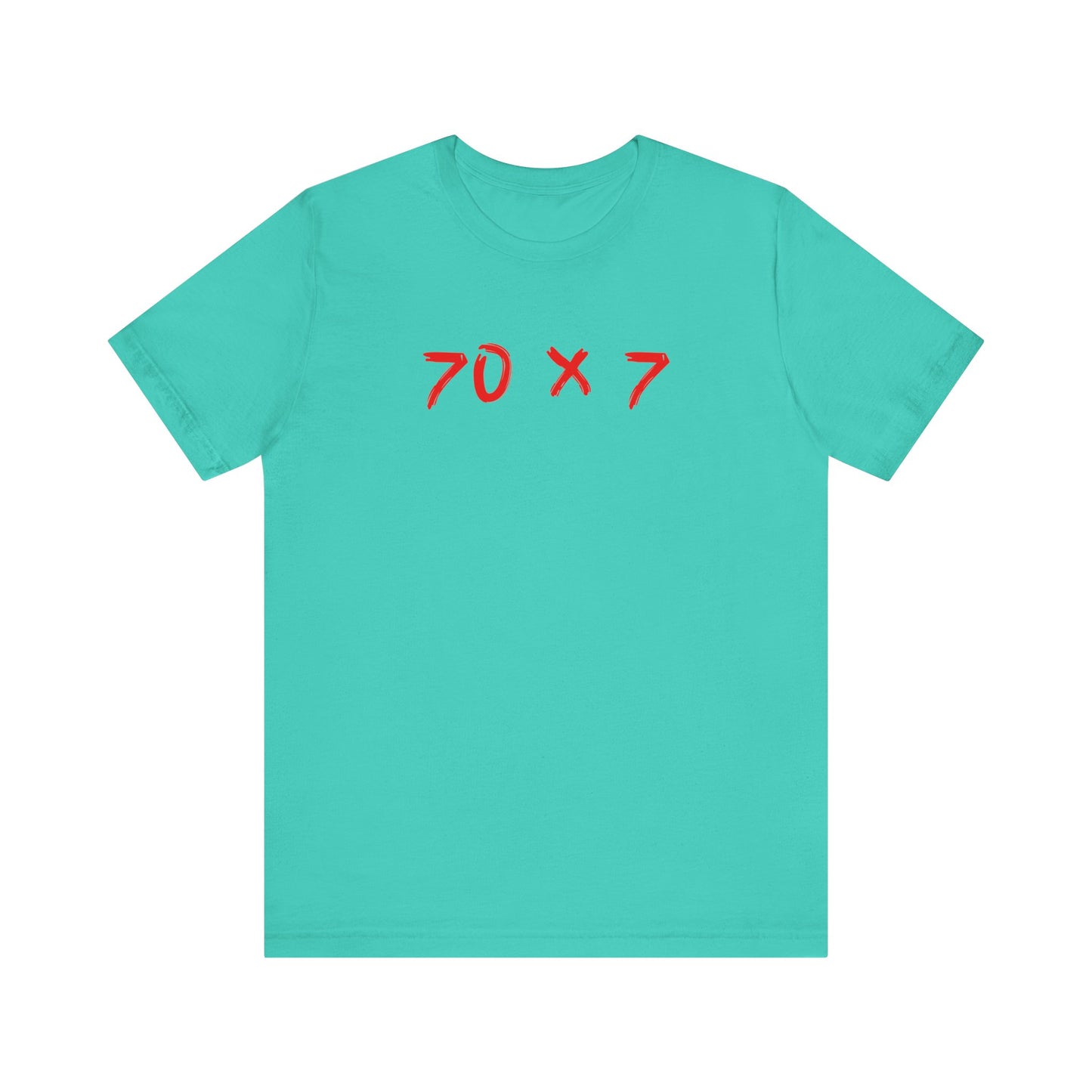 70 x 7 en color rojo
