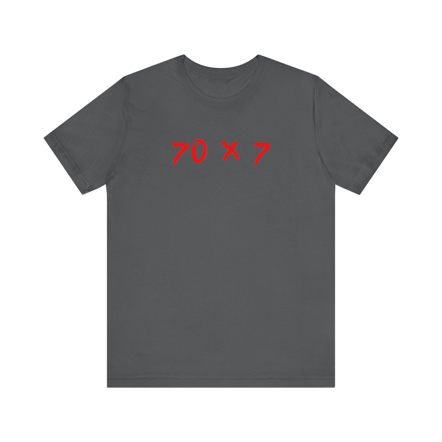 70 x 7 en color rojo