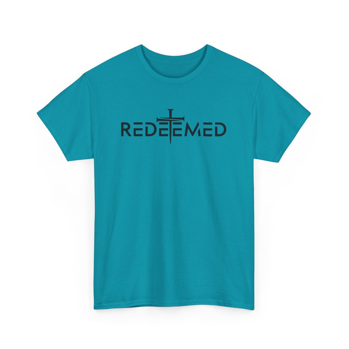 Unisex Heavy Cotton Tee - Redeemed Graphic Tee for Faith & Spirituality