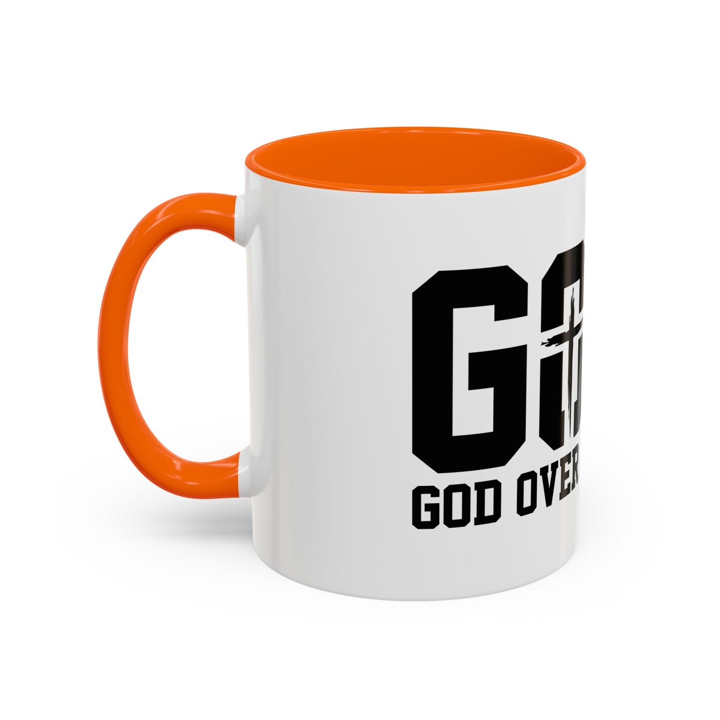 God Over All Things - GOAT Coffee Mug - Modern Black Text Design | Ideal Gift for Coffee Lovers