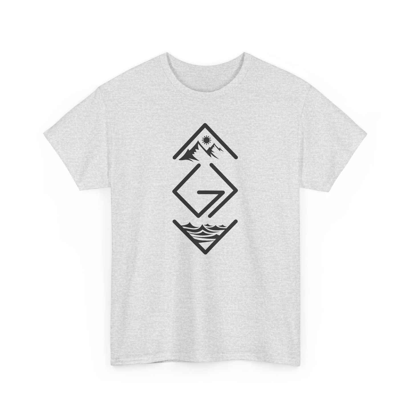 Inspirational Unisex Heavy Cotton Tee - 'God is Greater Than the Highs and Lows'