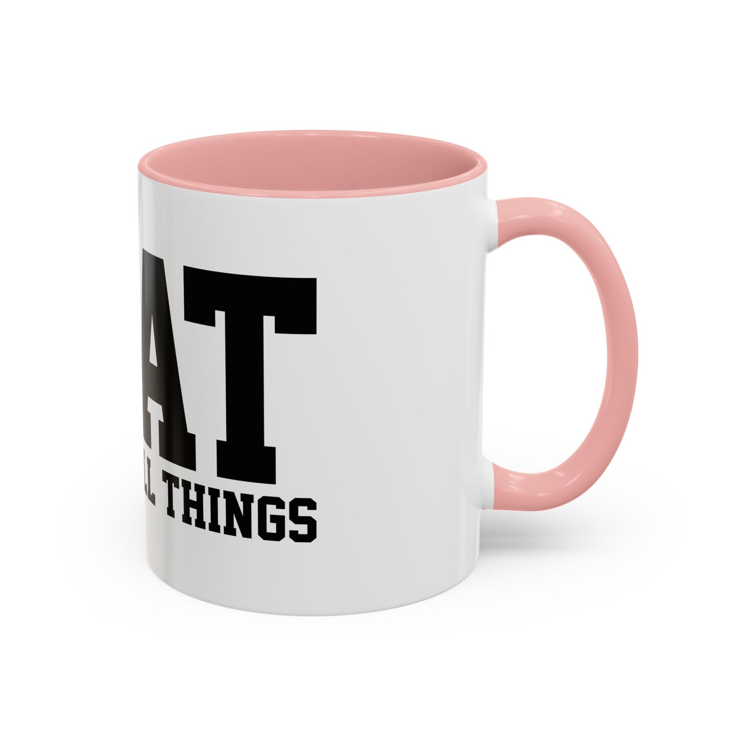 God Over All Things - GOAT Coffee Mug - Modern Black Text Design | Ideal Gift for Coffee Lovers