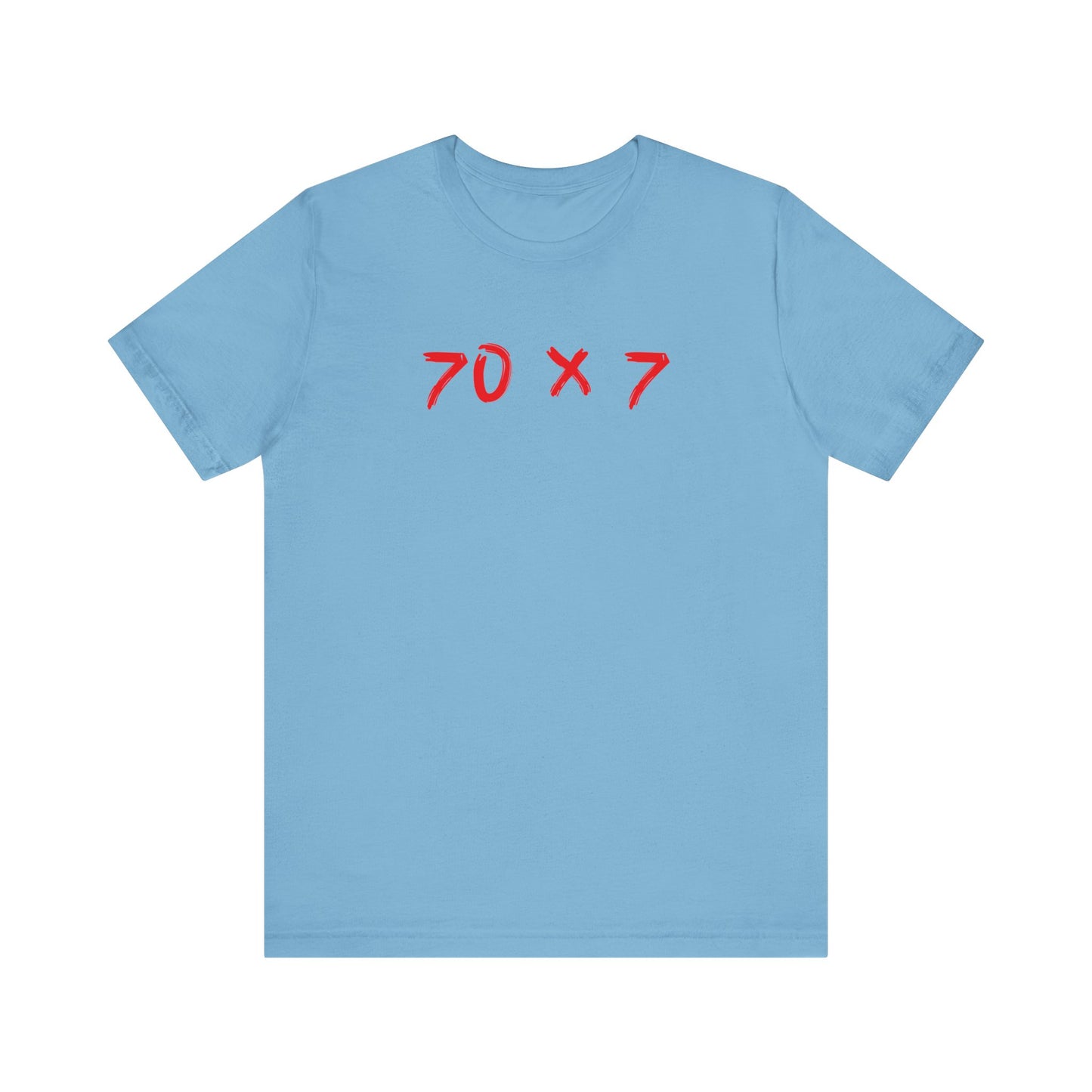 70 x 7 en color rojo