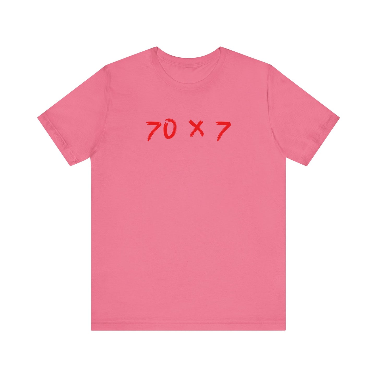 70 x 7 en color rojo