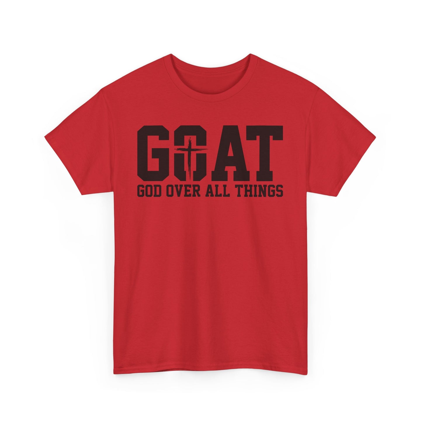 Inspirational Design Unisex Tee - 'God Over All Things'