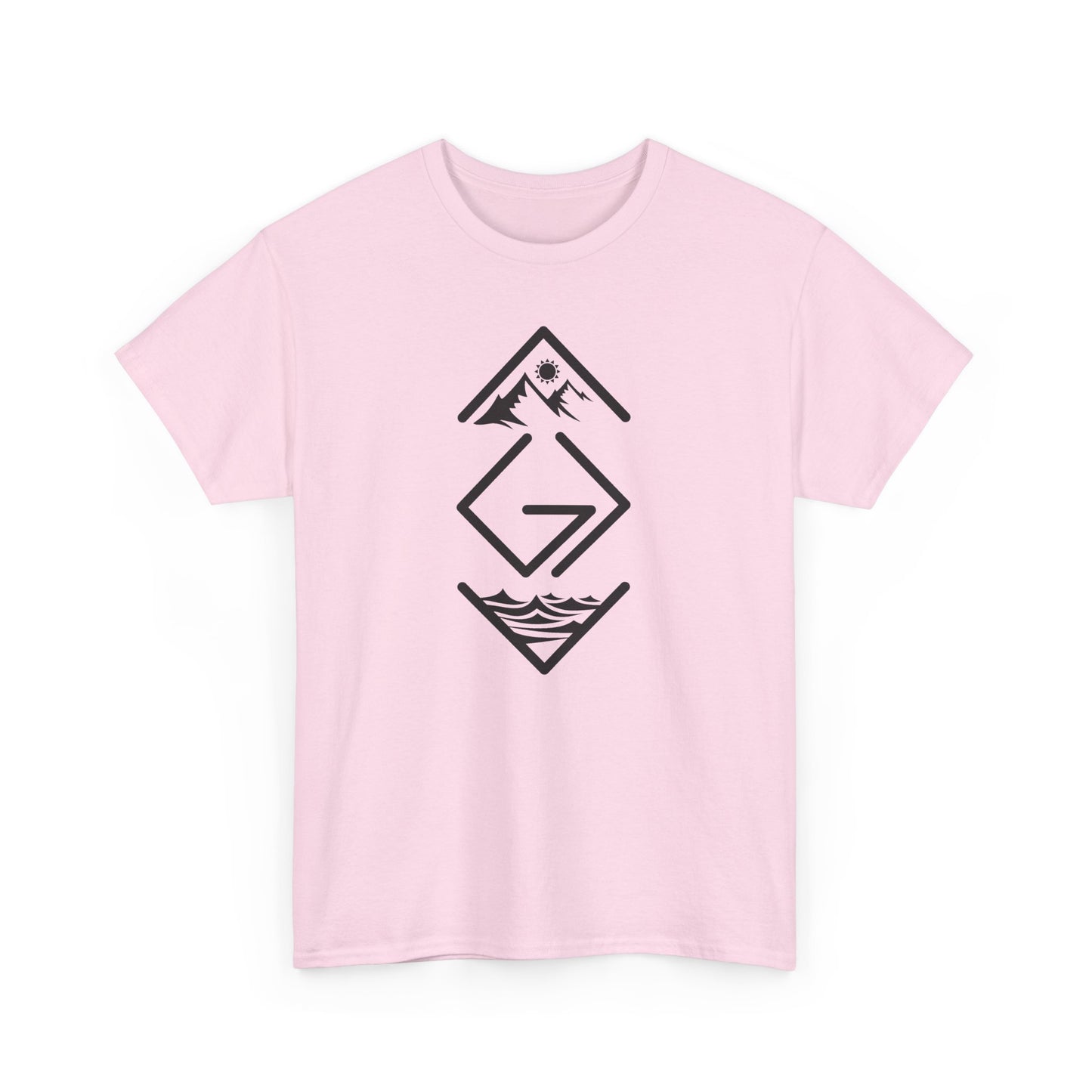 Inspirational Unisex Heavy Cotton Tee - 'God is Greater Than the Highs and Lows'