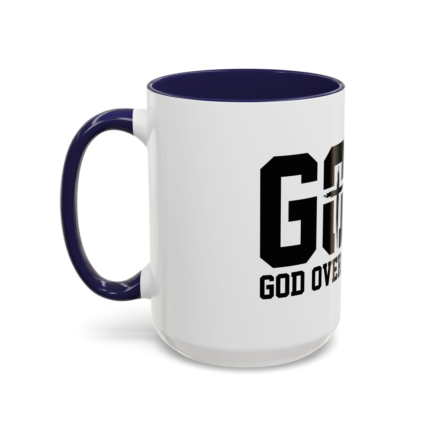 God Over All Things - GOAT Coffee Mug - Modern Black Text Design | Ideal Gift for Coffee Lovers
