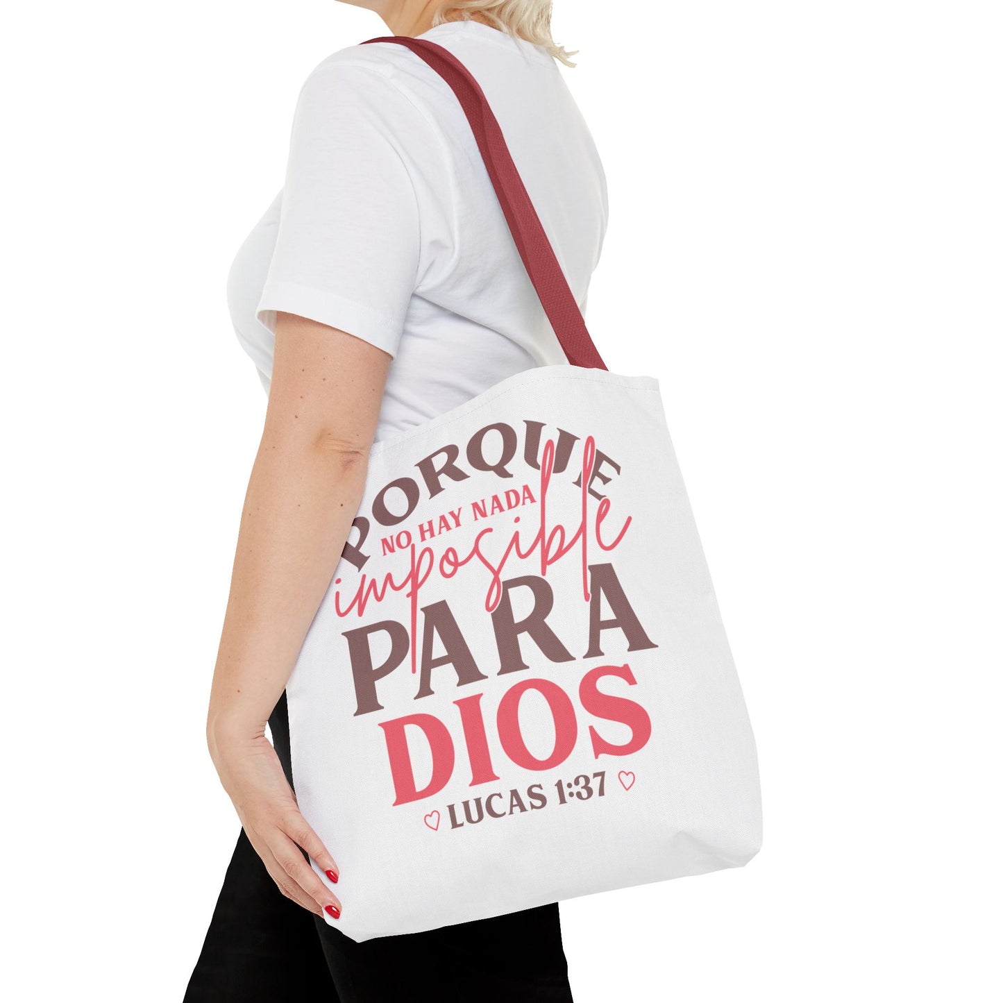 Nada Imposible Para Dios- Elegante y Funcional bolso de mano