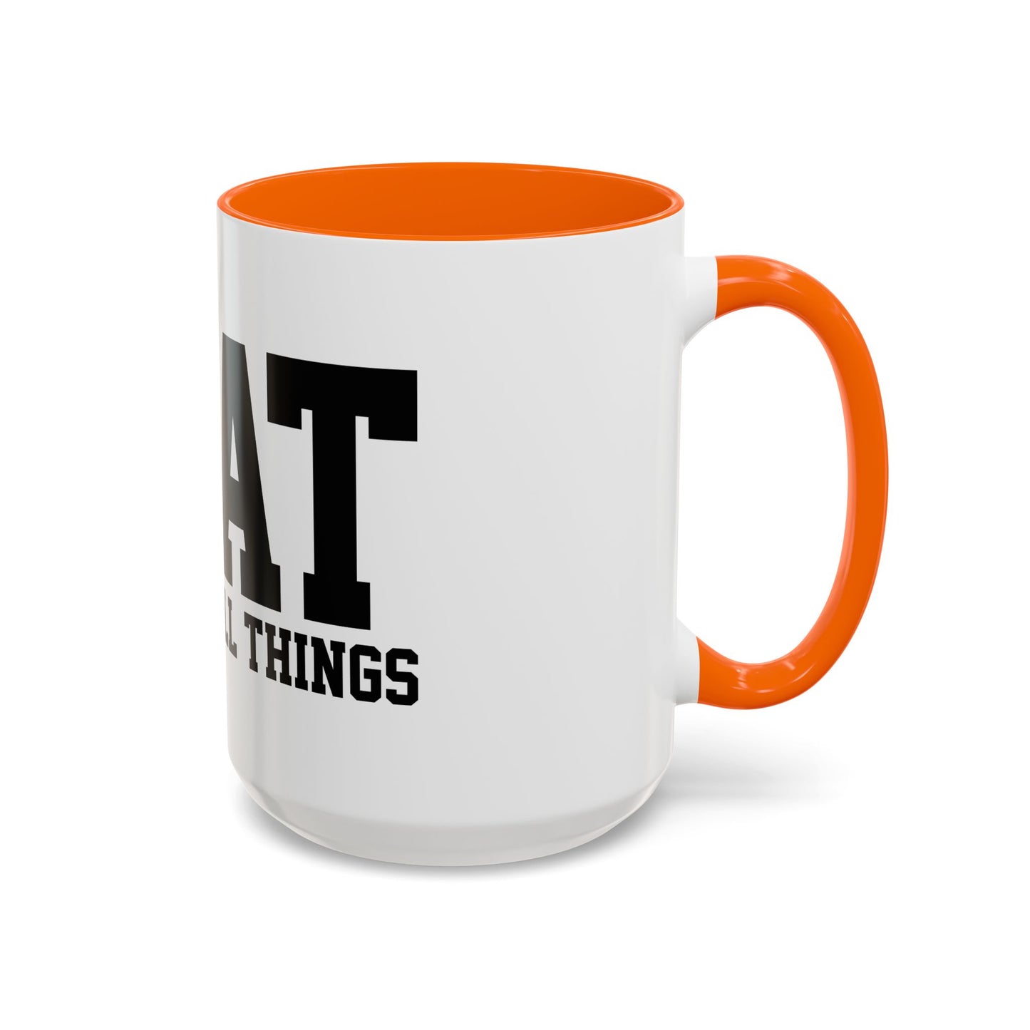 God Over All Things - GOAT Coffee Mug - Modern Black Text Design | Ideal Gift for Coffee Lovers
