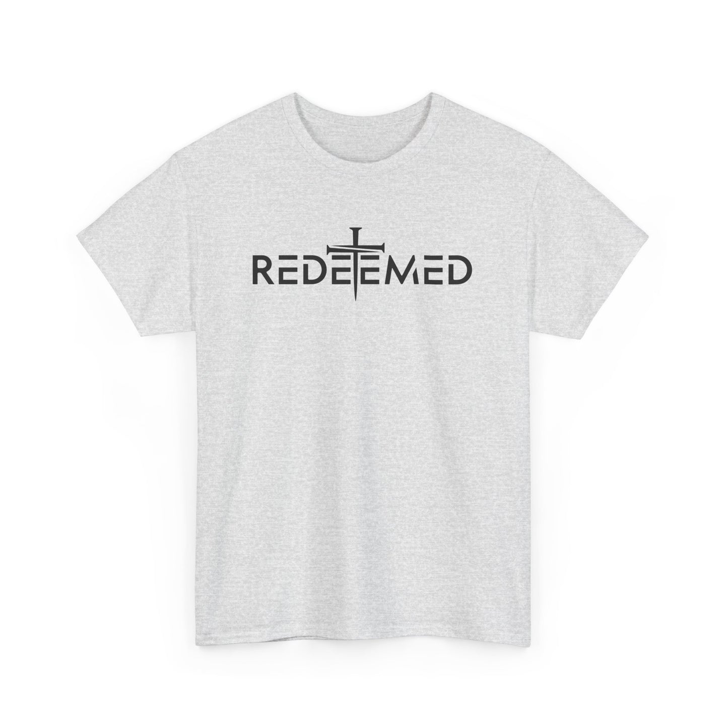 Unisex Heavy Cotton Tee - Redeemed Graphic Tee for Faith & Spirituality