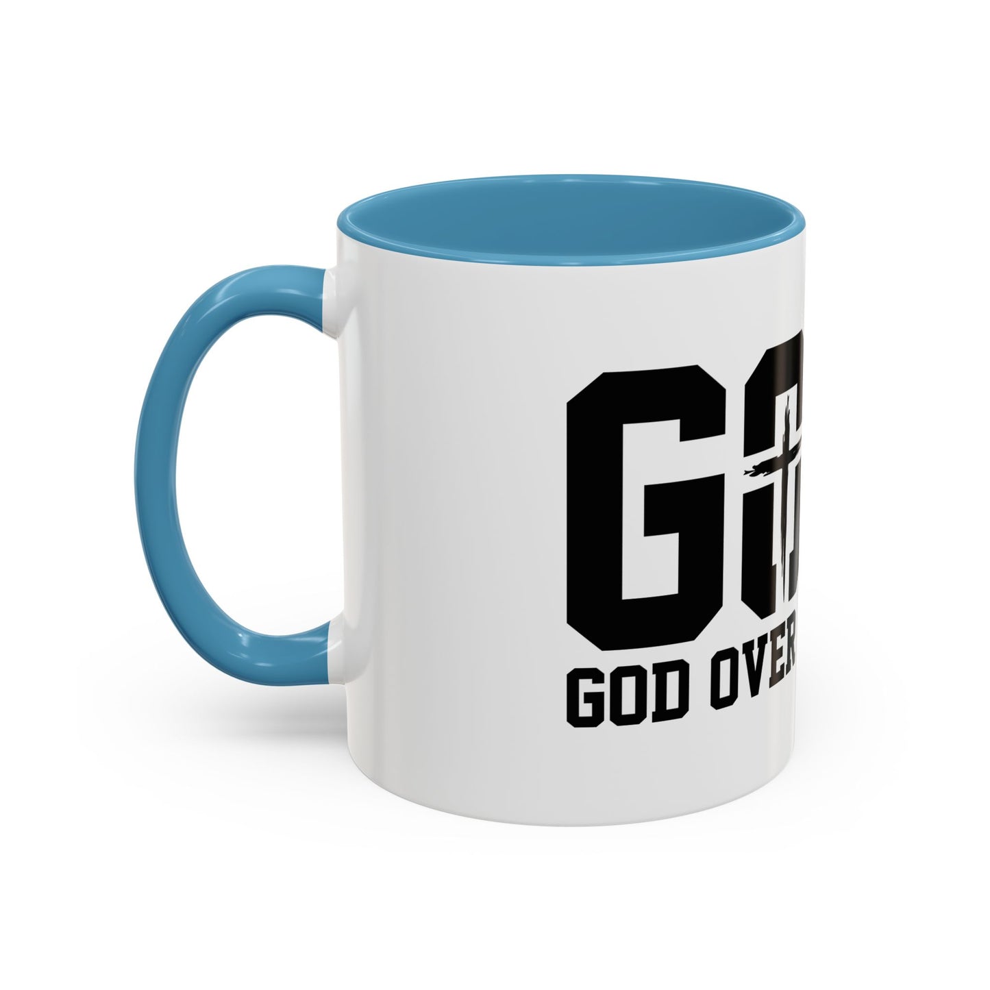 God Over All Things - GOAT Coffee Mug - Modern Black Text Design | Ideal Gift for Coffee Lovers