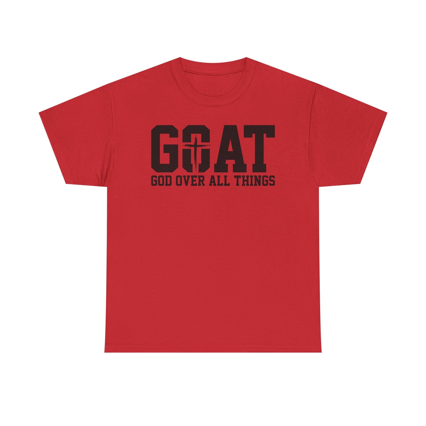Inspirational Design Unisex Tee - 'God Over All Things'