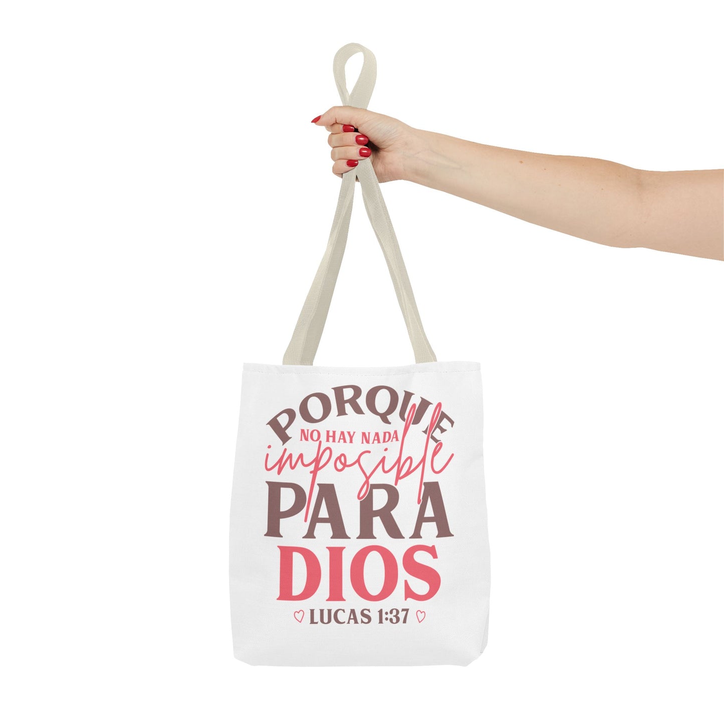 Nada Imposible Para Dios- Elegante y Funcional bolso de mano