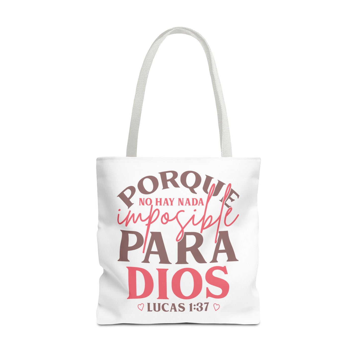 Nada Imposible Para Dios- Elegante y Funcional bolso de mano