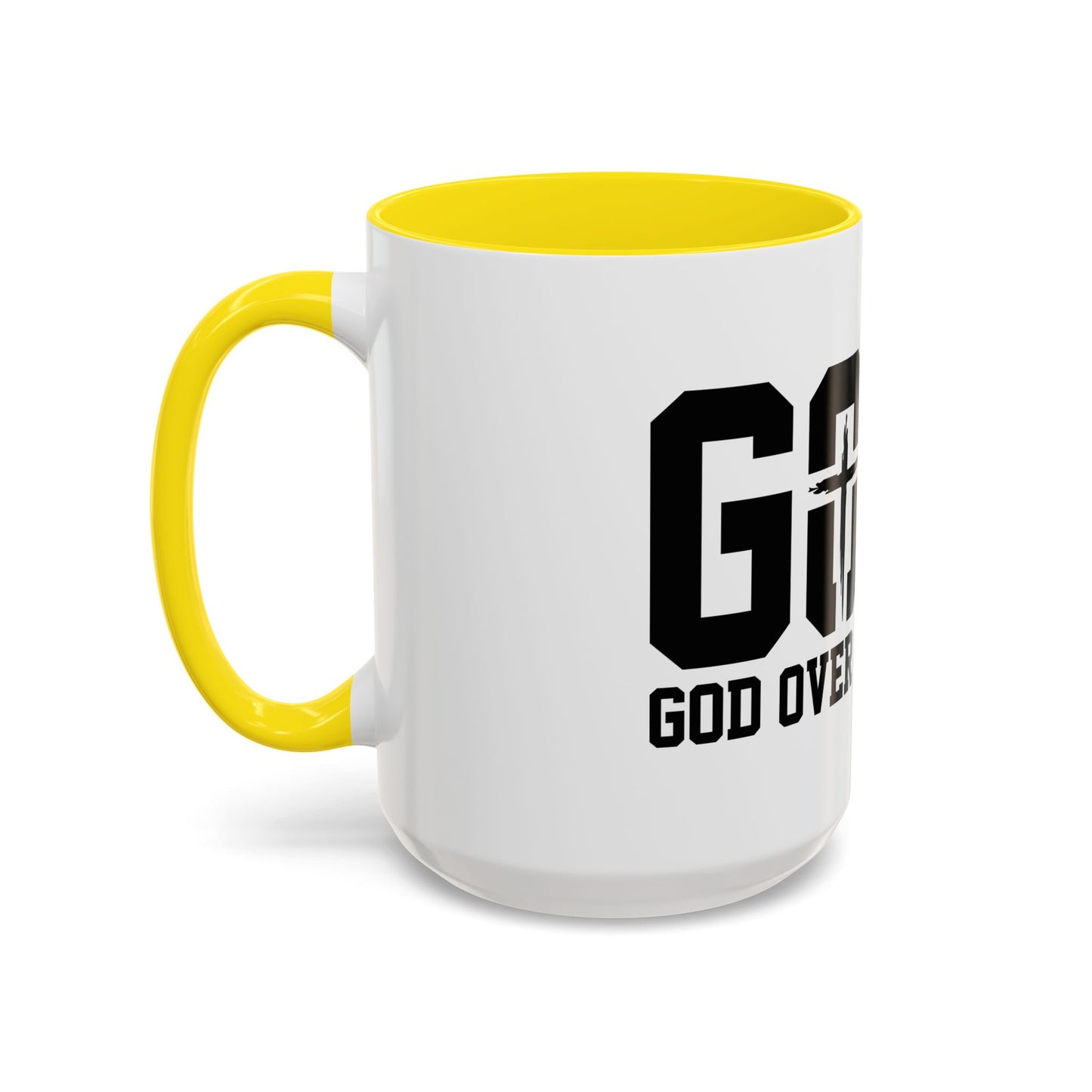 God Over All Things - GOAT Coffee Mug - Modern Black Text Design | Ideal Gift for Coffee Lovers