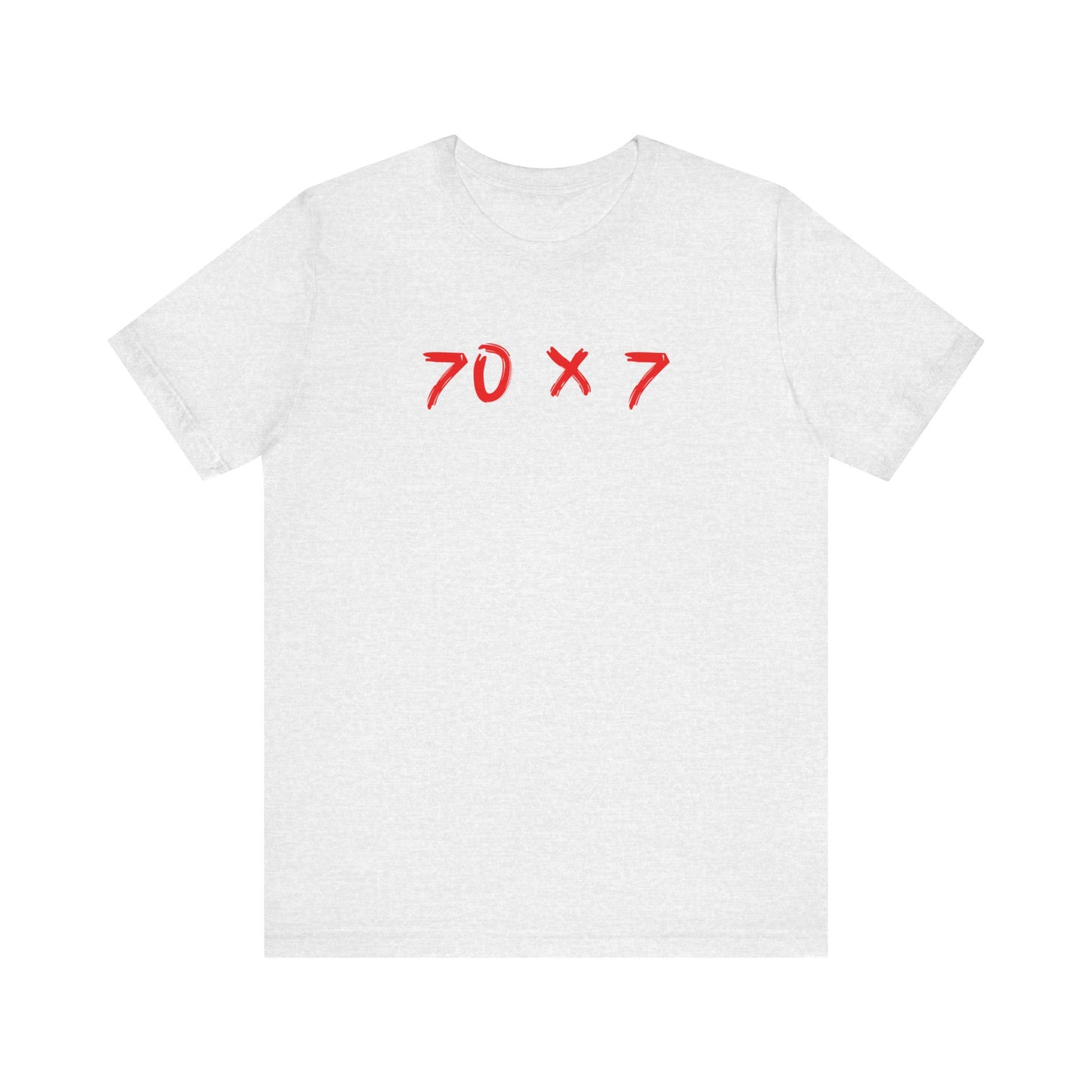 70 x 7 en color rojo