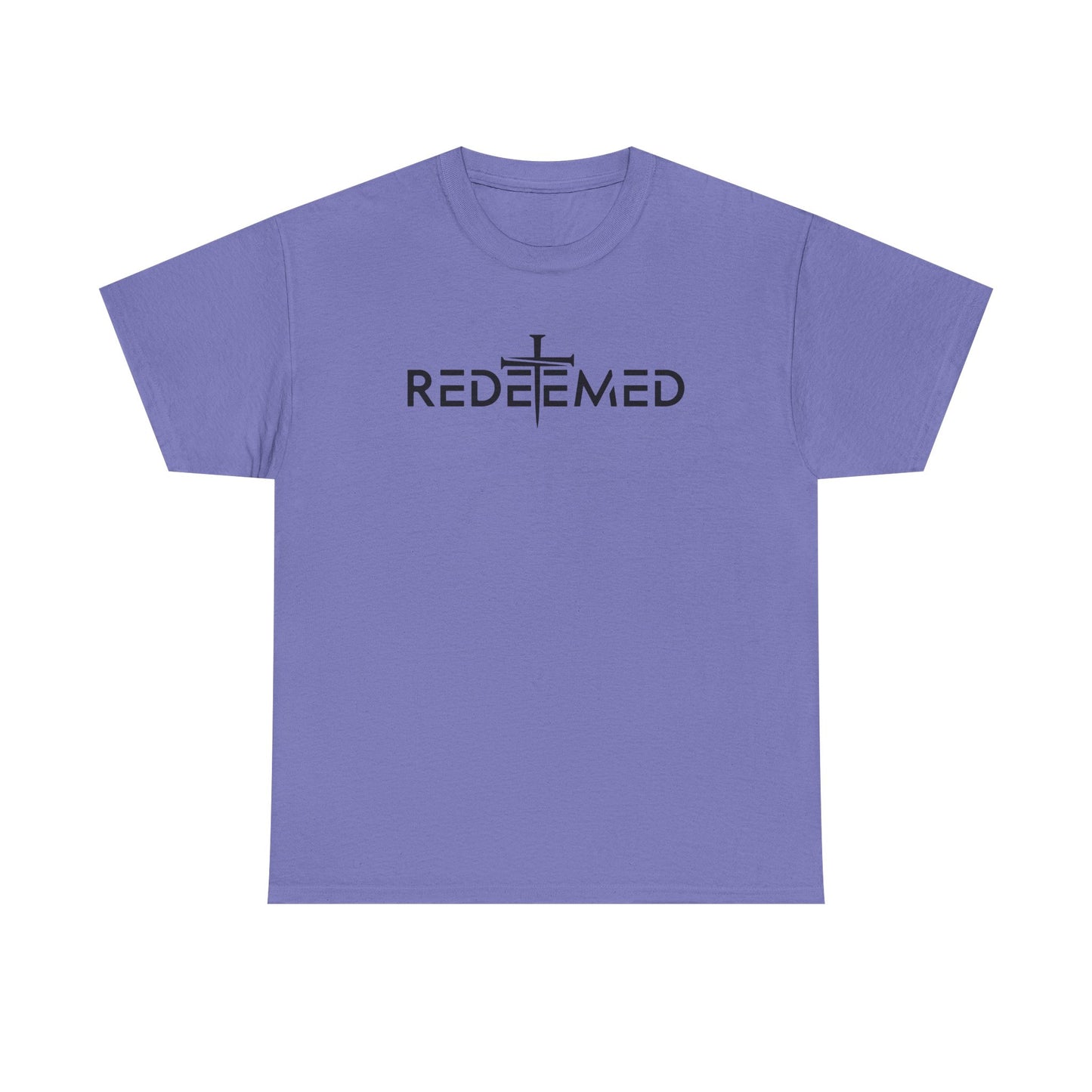 Unisex Heavy Cotton Tee - Redeemed Graphic Tee for Faith & Spirituality
