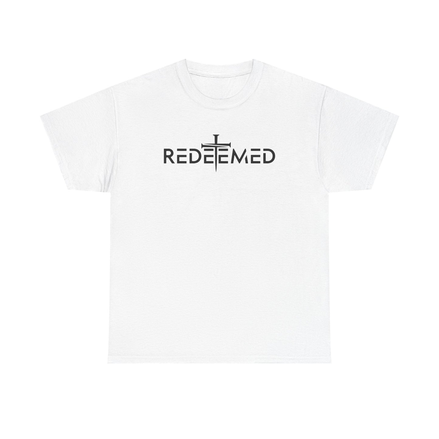 Unisex Heavy Cotton Tee - Redeemed Graphic Tee for Faith & Spirituality