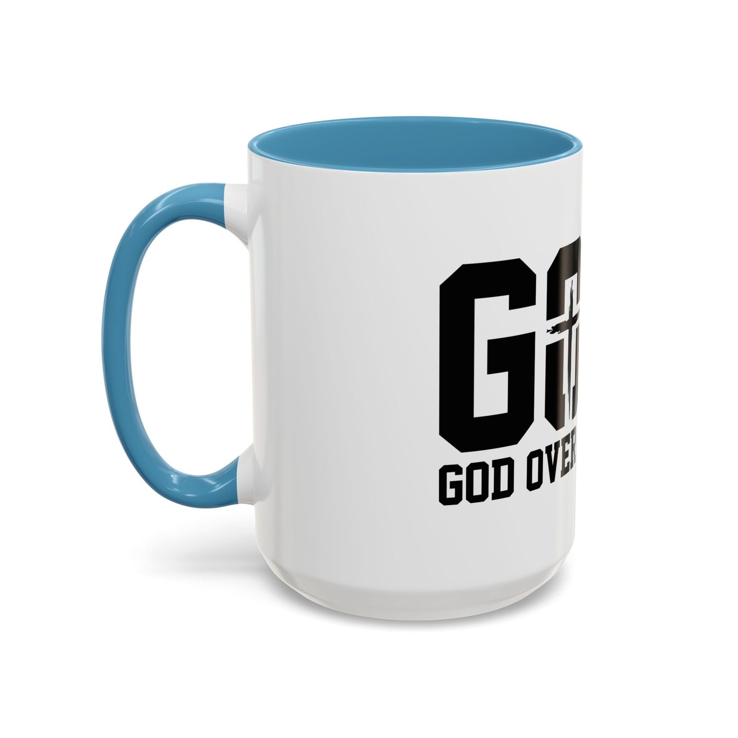 God Over All Things - GOAT Coffee Mug - Modern Black Text Design | Ideal Gift for Coffee Lovers
