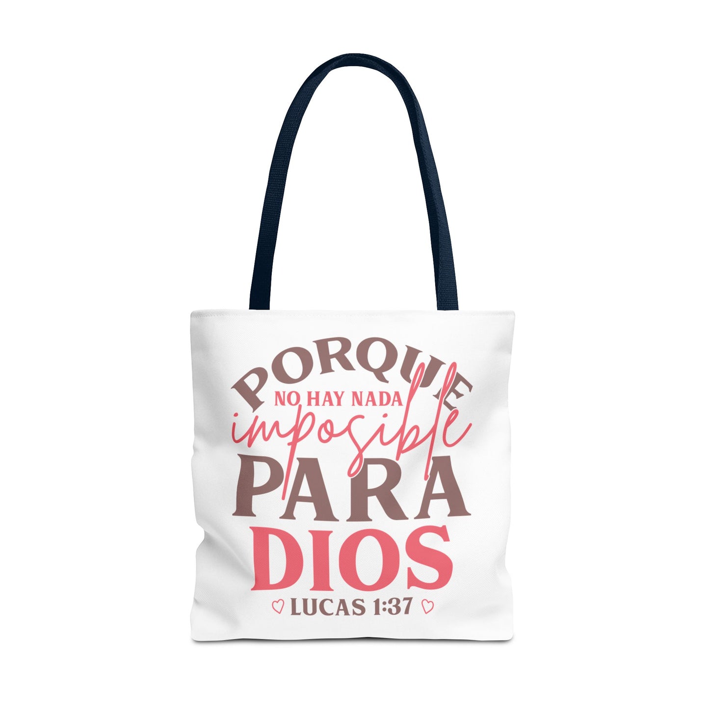 Nada Imposible Para Dios- Elegante y Funcional bolso de mano