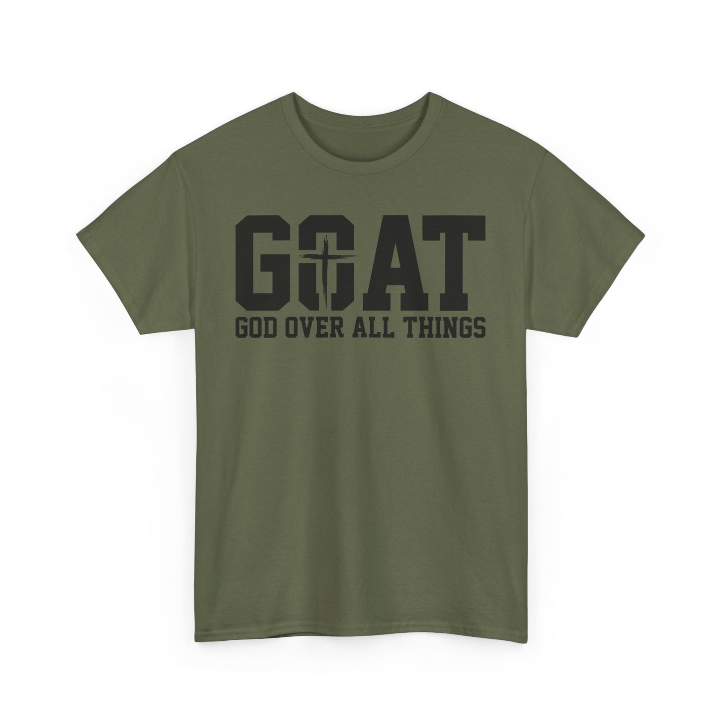 Inspirational Design Unisex Tee - 'God Over All Things'