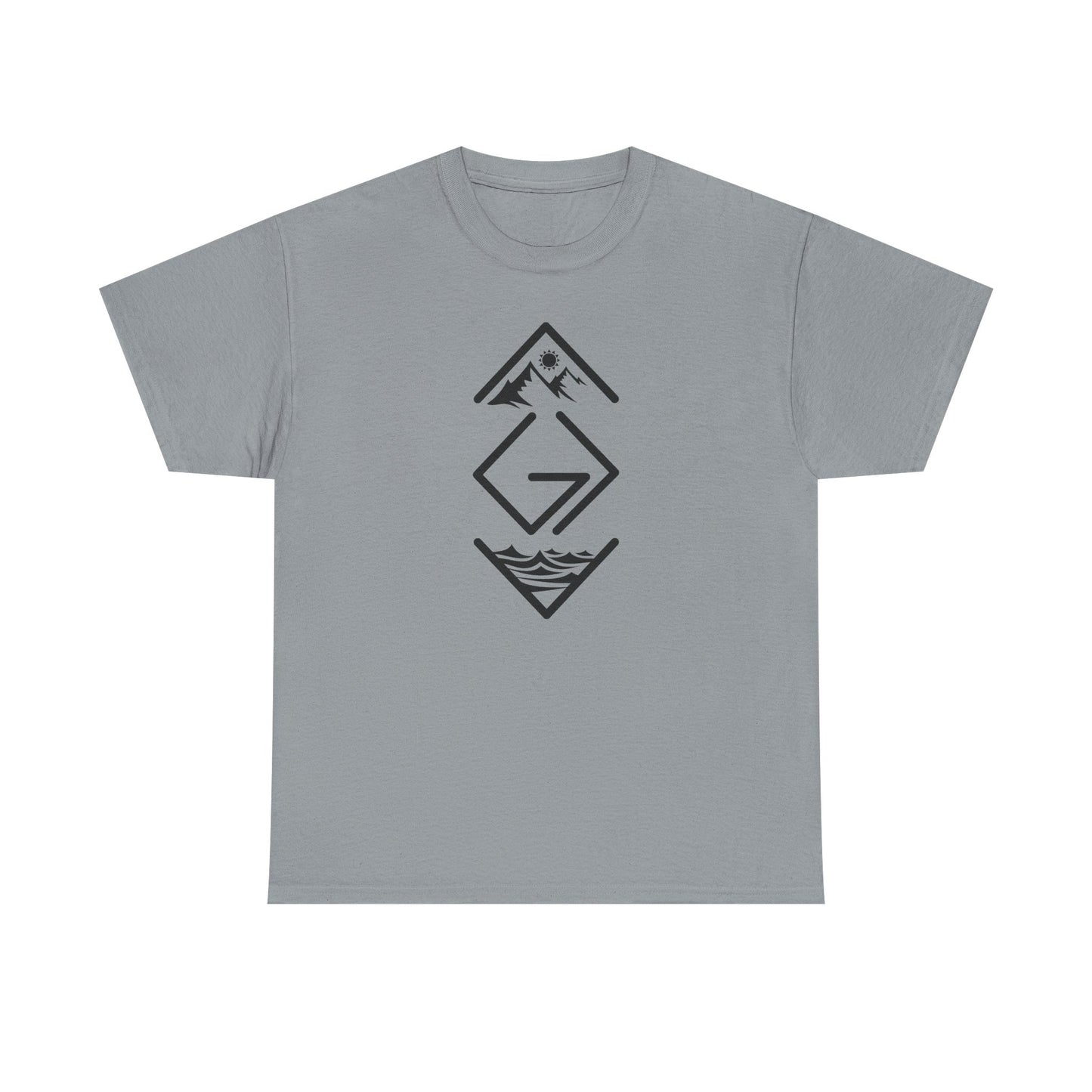 Inspirational Unisex Heavy Cotton Tee - 'God is Greater Than the Highs and Lows'