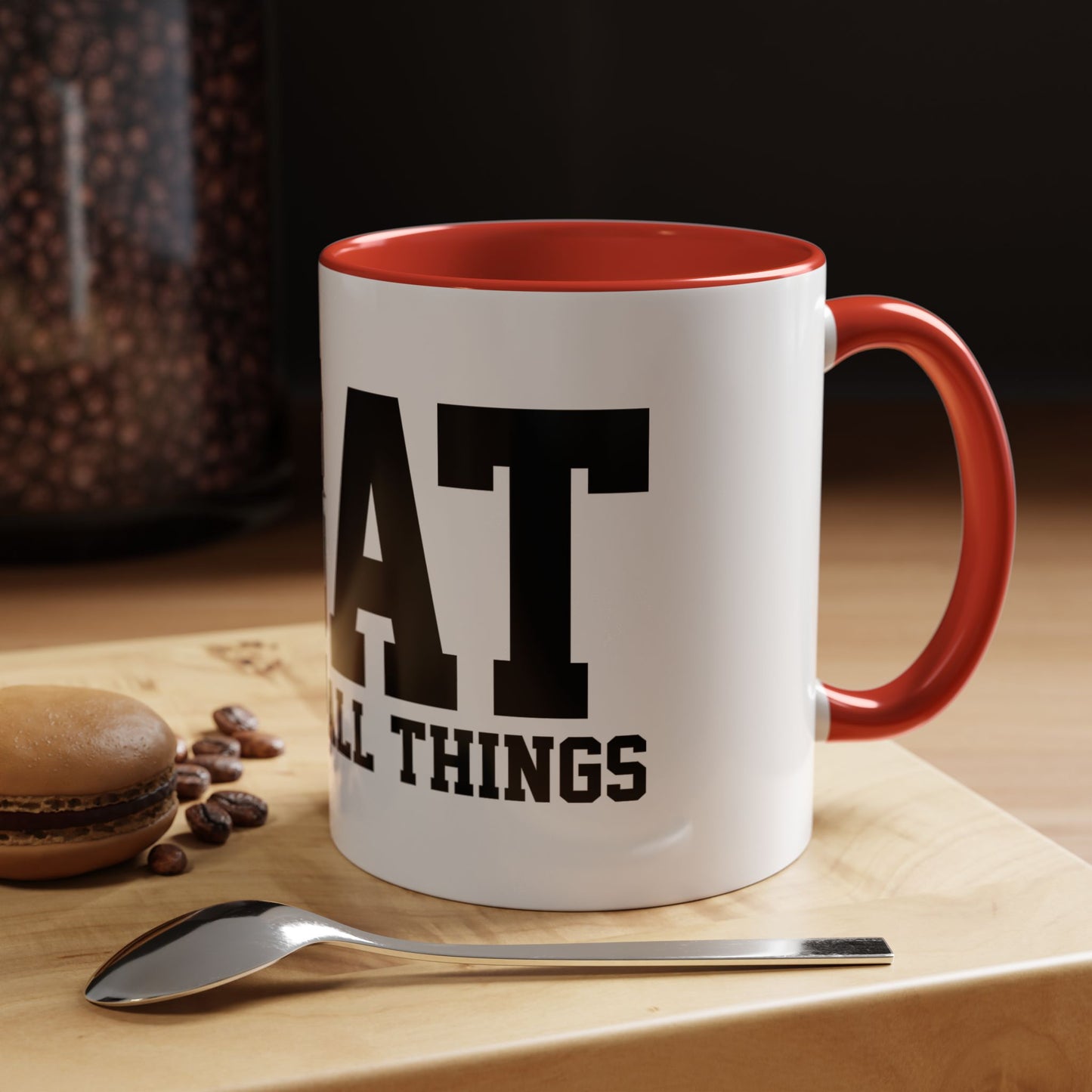 God Over All Things - GOAT Coffee Mug - Modern Black Text Design | Ideal Gift for Coffee Lovers