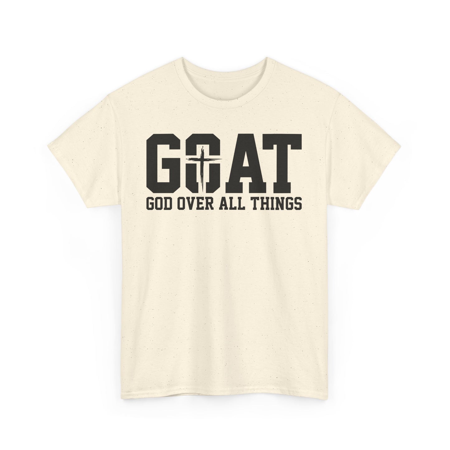 Inspirational Design Unisex Tee - 'God Over All Things'