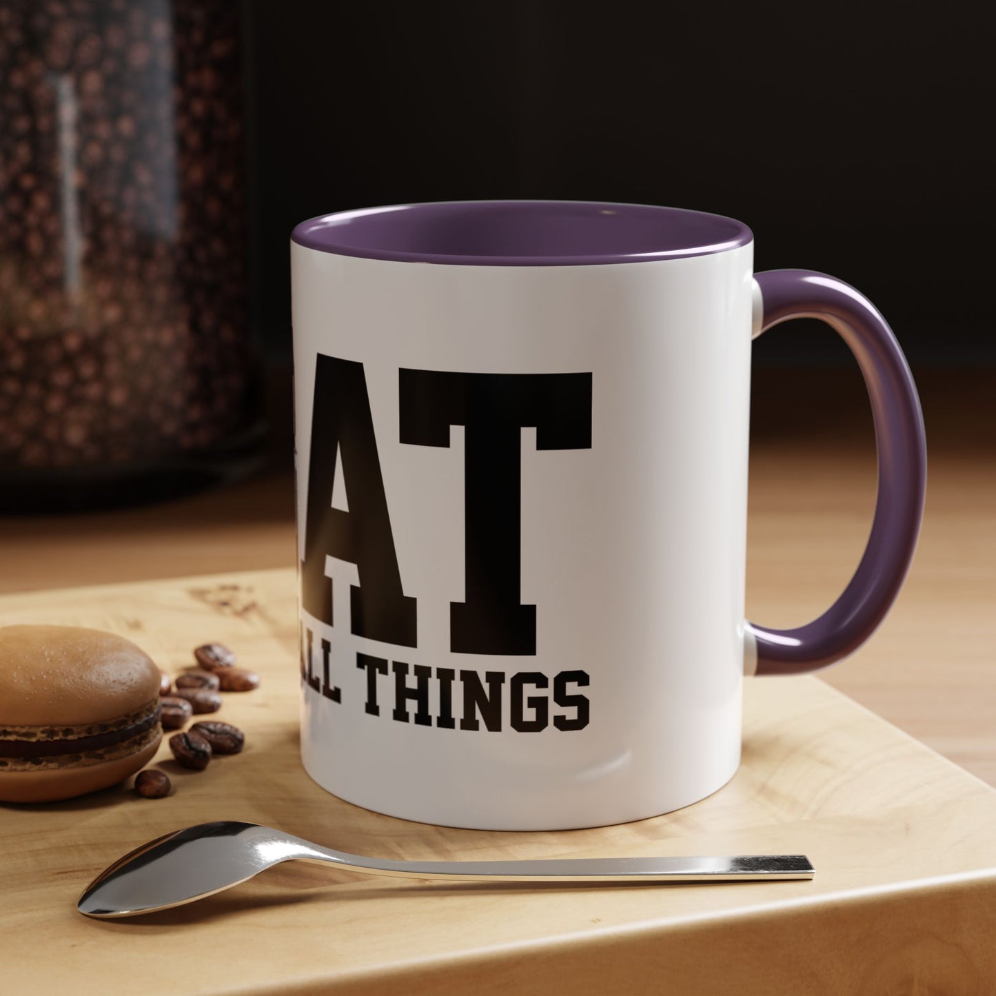 God Over All Things - GOAT Coffee Mug - Modern Black Text Design | Ideal Gift for Coffee Lovers