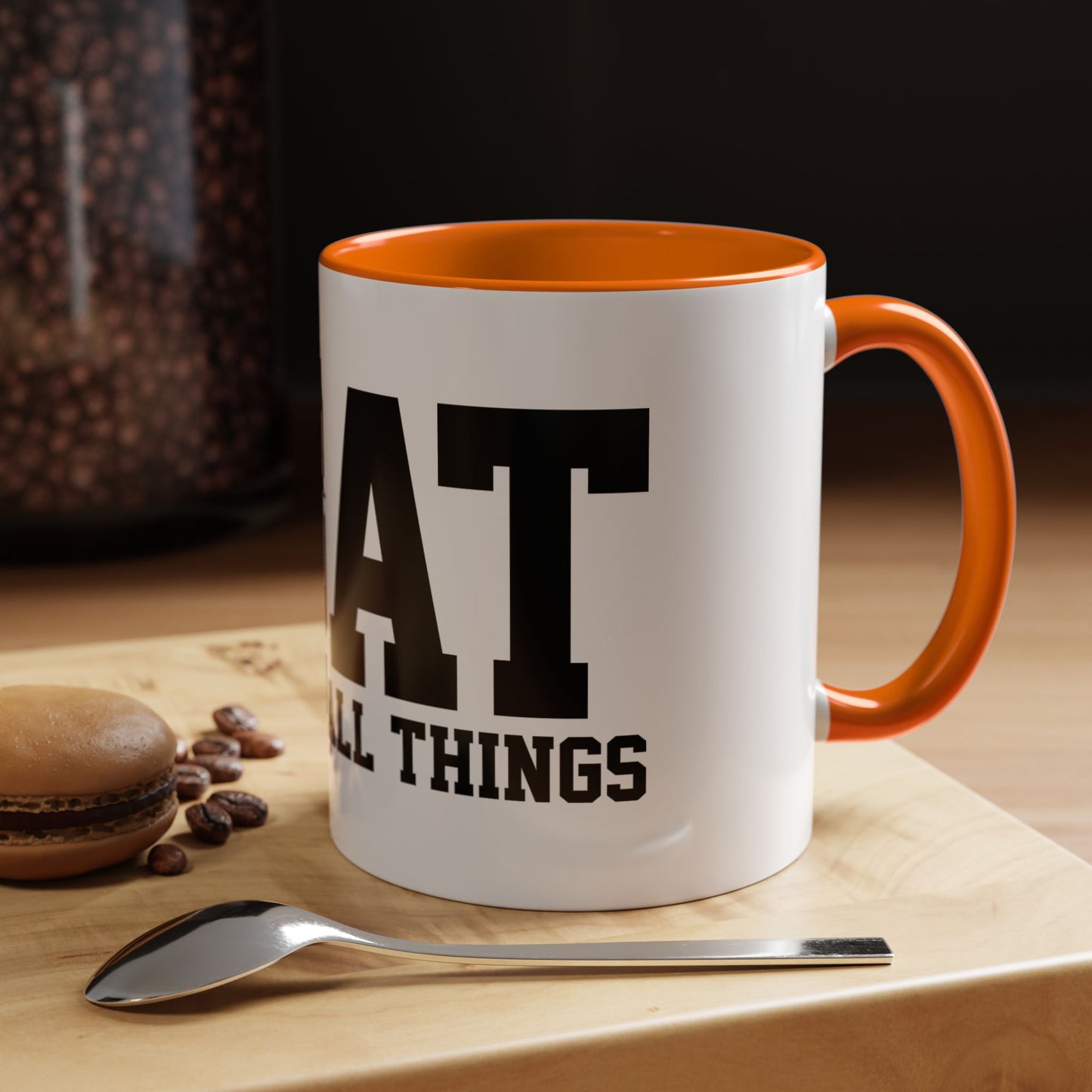 God Over All Things - GOAT Coffee Mug - Modern Black Text Design | Ideal Gift for Coffee Lovers