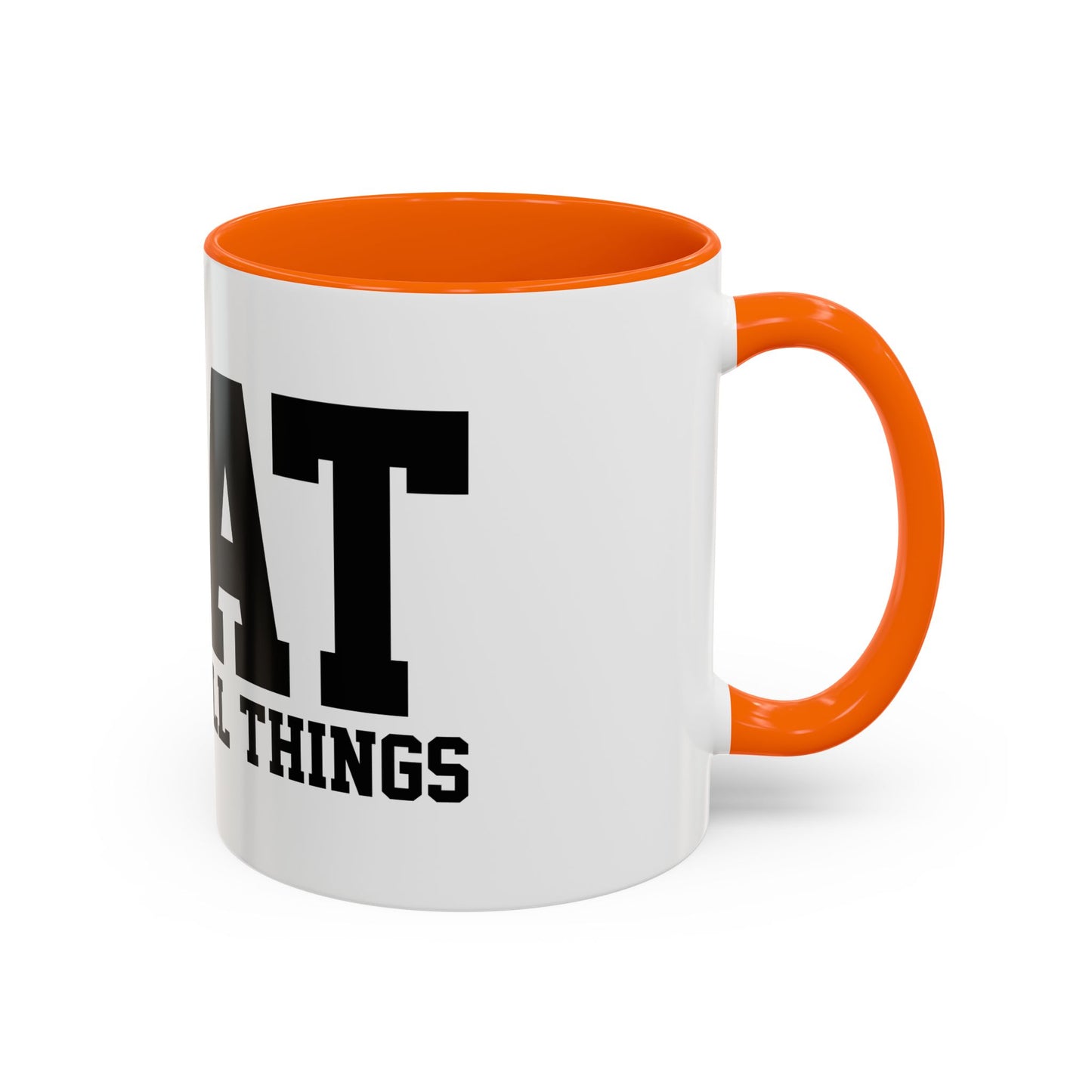 God Over All Things - GOAT Coffee Mug - Modern Black Text Design | Ideal Gift for Coffee Lovers