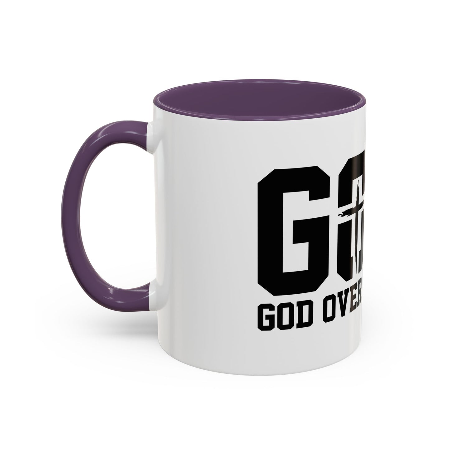 God Over All Things - GOAT Coffee Mug - Modern Black Text Design | Ideal Gift for Coffee Lovers