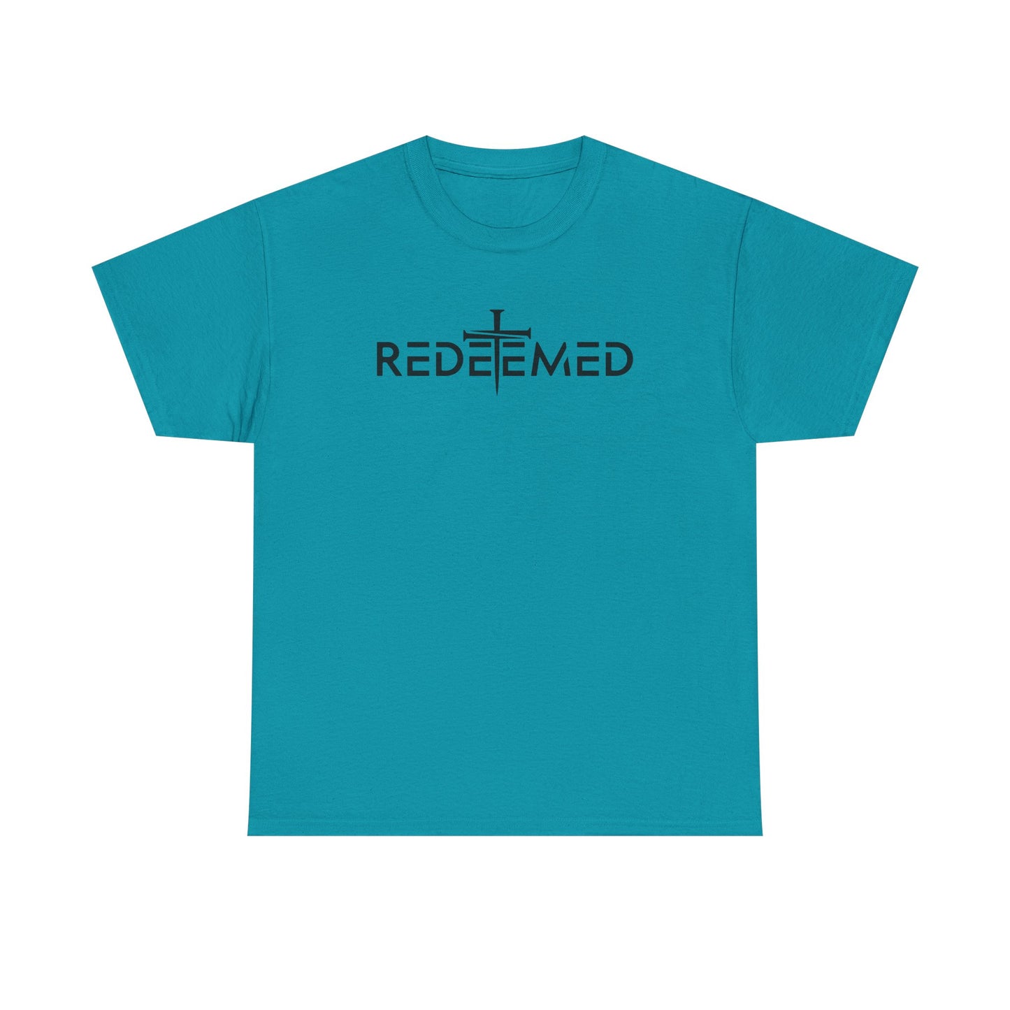 Unisex Heavy Cotton Tee - Redeemed Graphic Tee for Faith & Spirituality