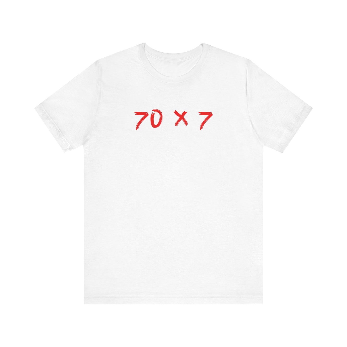 70 x 7 en color rojo