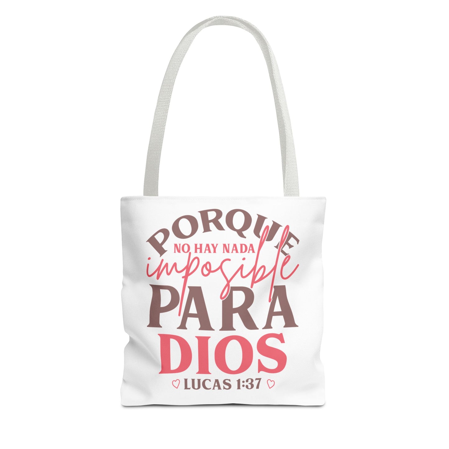 Nada Imposible Para Dios- Elegante y Funcional bolso de mano