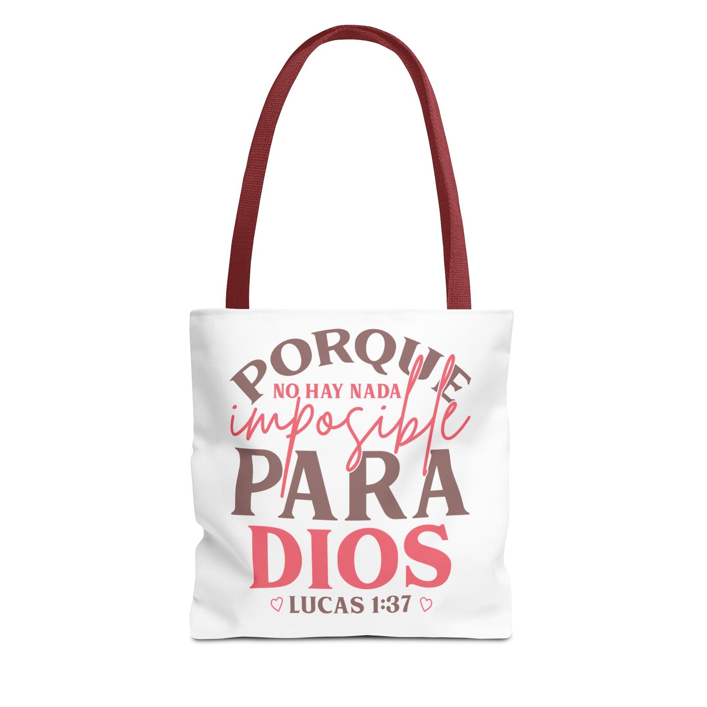 Nada Imposible Para Dios- Elegante y Funcional bolso de mano
