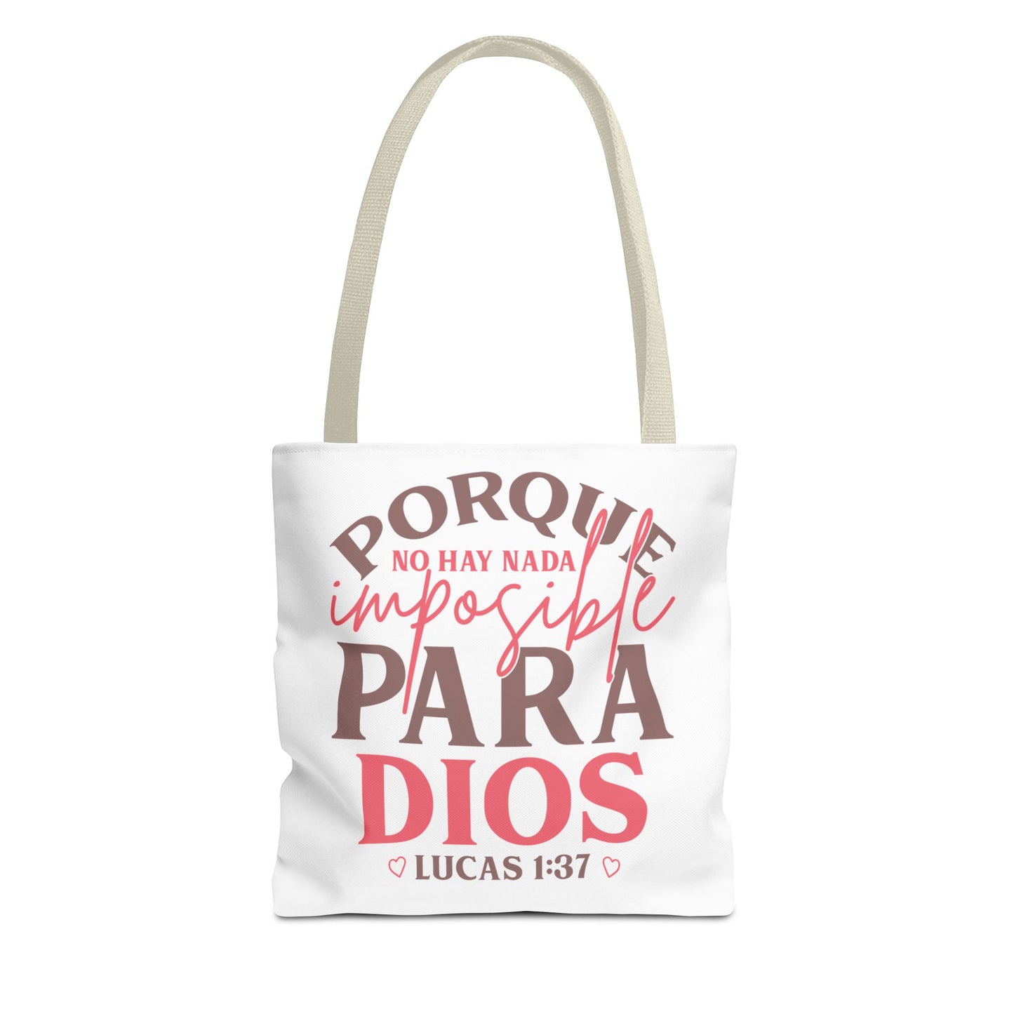 Nada Imposible Para Dios- Elegante y Funcional bolso de mano