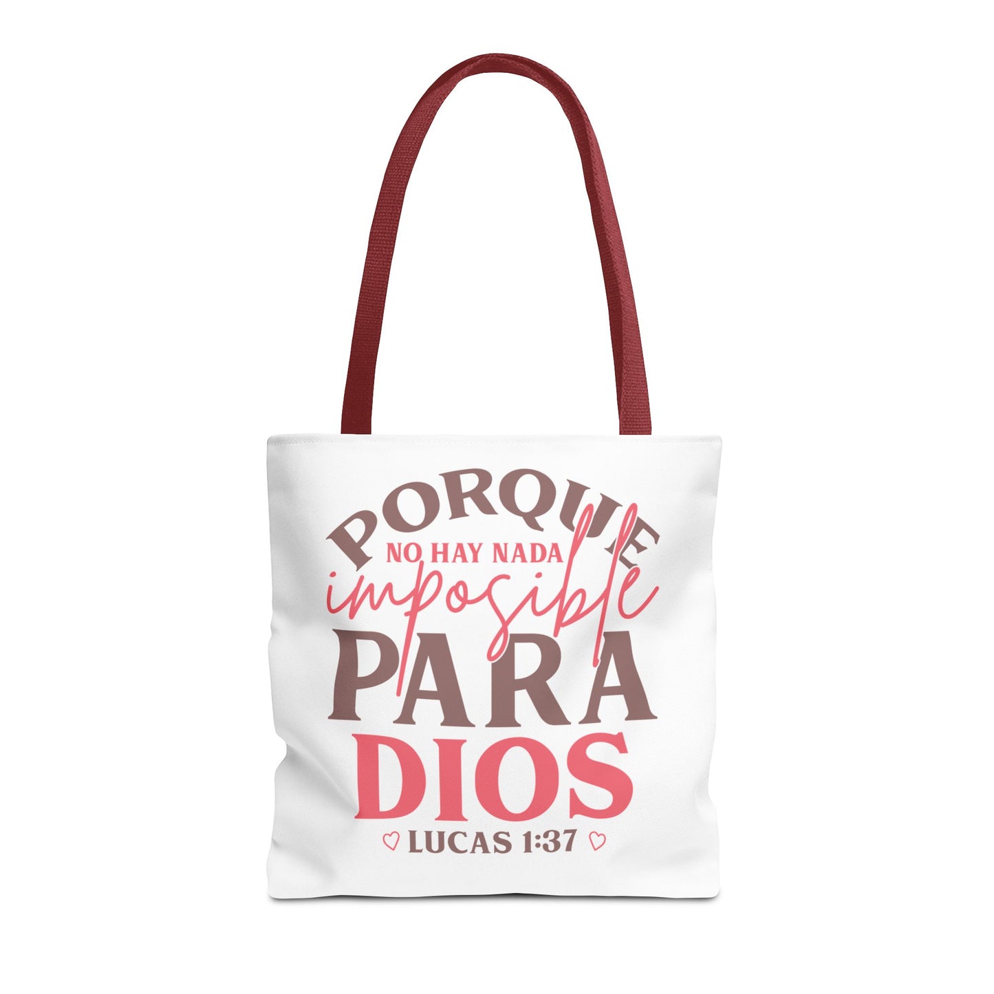 Nada Imposible Para Dios- Elegante y Funcional bolso de mano