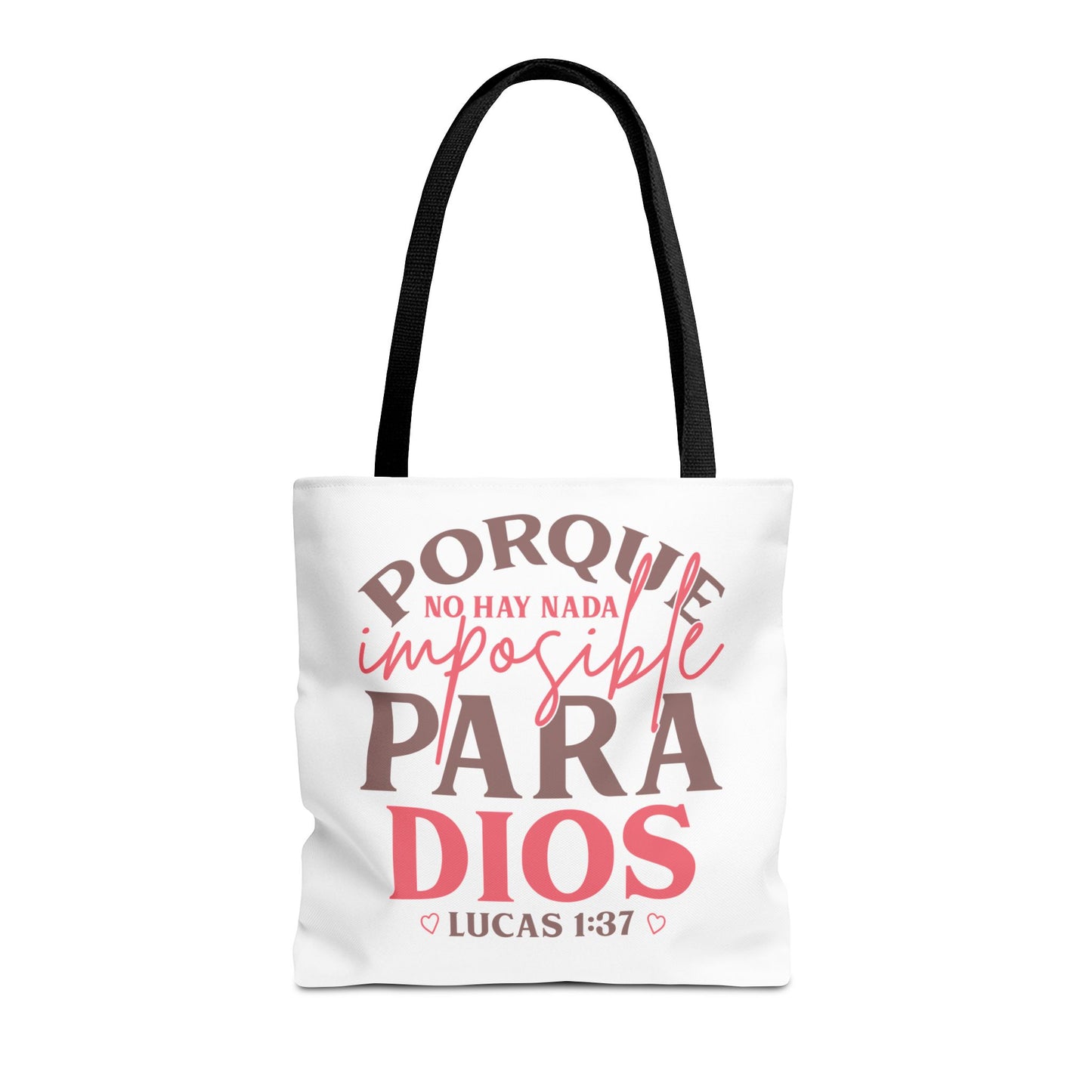 Nada Imposible Para Dios- Elegante y Funcional bolso de mano
