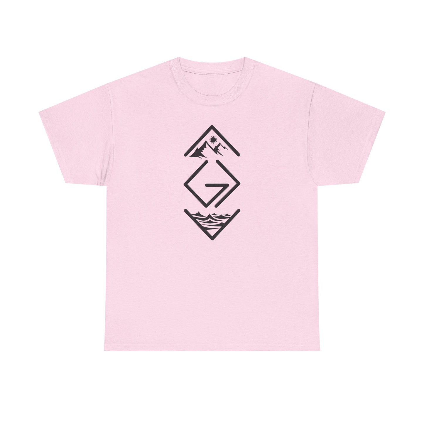 Inspirational Unisex Heavy Cotton Tee - 'God is Greater Than the Highs and Lows'
