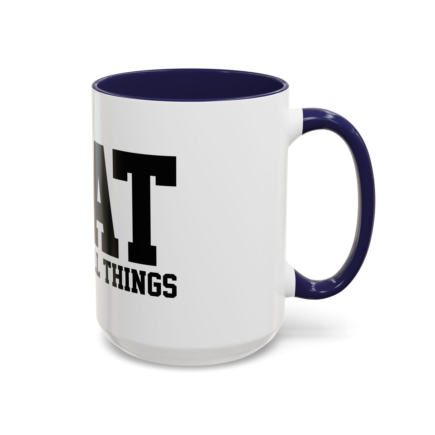 God Over All Things - GOAT Coffee Mug - Modern Black Text Design | Ideal Gift for Coffee Lovers