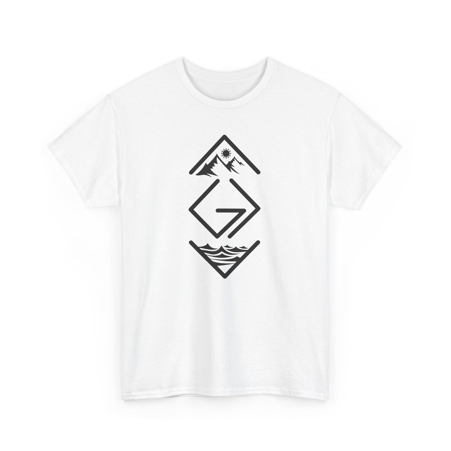 Inspirational Unisex Heavy Cotton Tee - 'God is Greater Than the Highs and Lows'